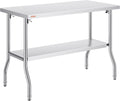 Commercial Worktable Workstation 48 x 24 in - Heavy-duty Prep Table