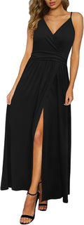 Women Summer Maxi Dress Spaghetti Strap Floral Beach Sundress
