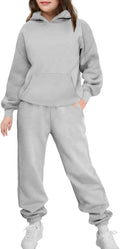 Adorable two-piece hoodie sweatsuit set for girls by Arshiner
