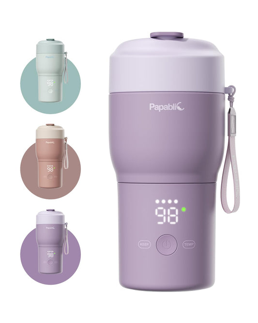 Papablic Pro Portable Bottle Warmer for Travel with Fast Heating