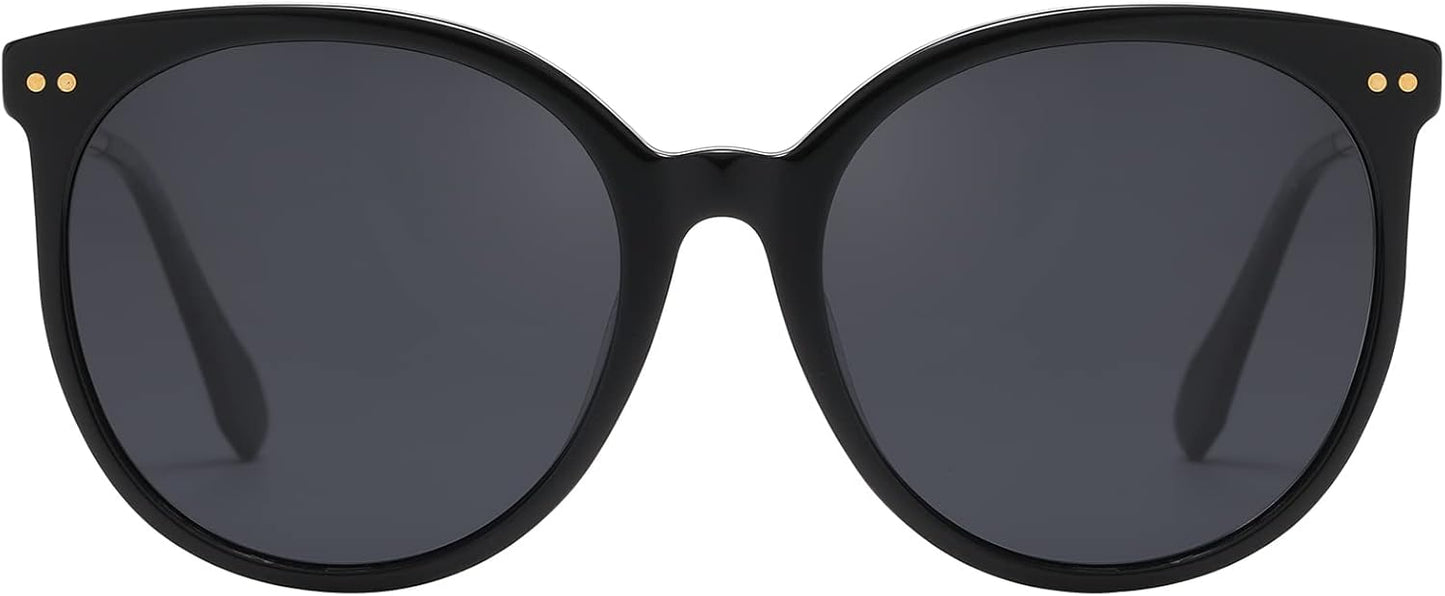 Oversized Polarized Sunglasses for Women - Trendy Retro Shades