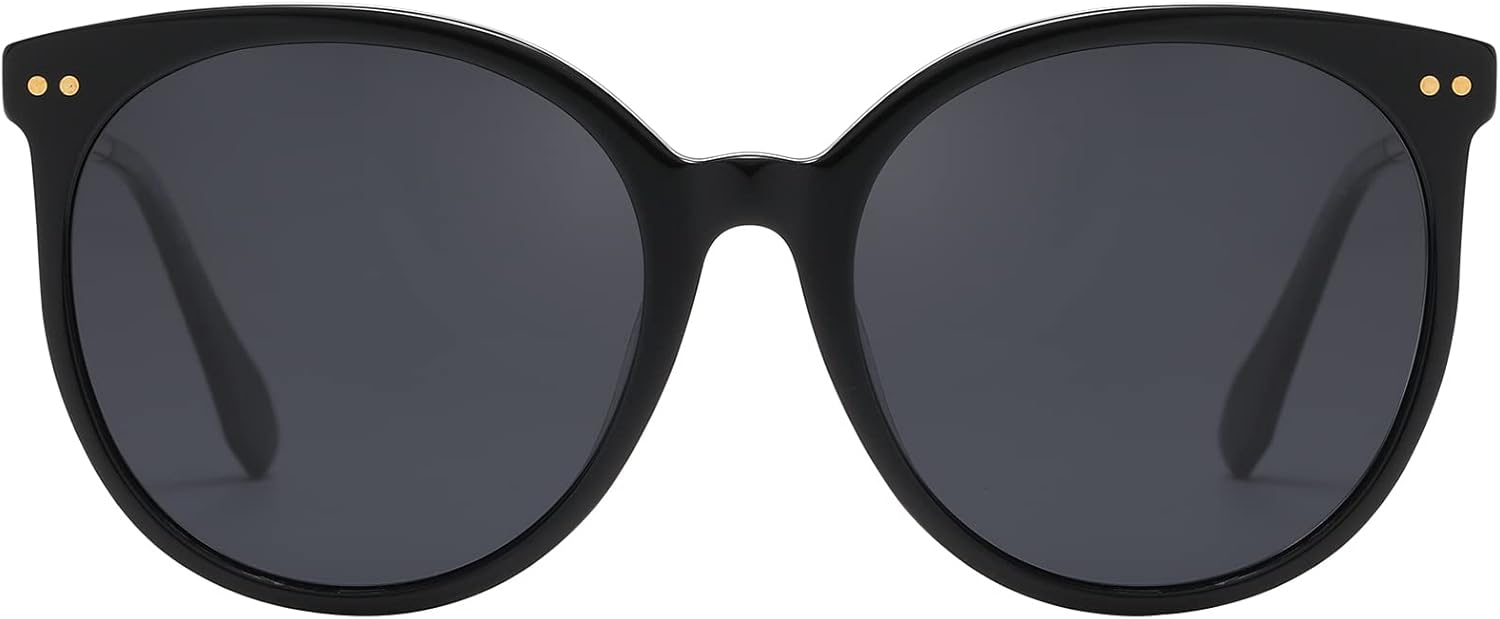 Oversized Polarized Sunglasses for Women - Trendy Retro Shades