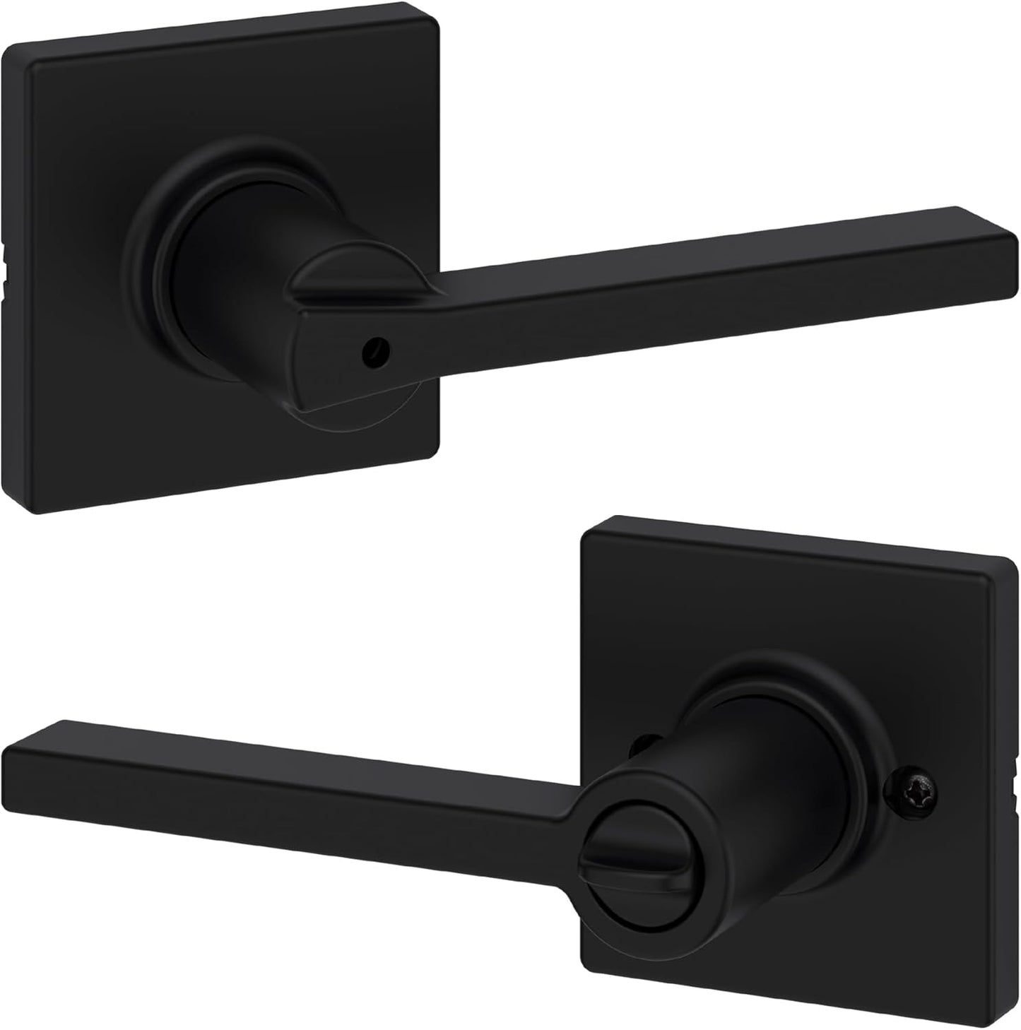 Kwikset Casey Interior Privacy Door Handle with Lock for Bedrooms