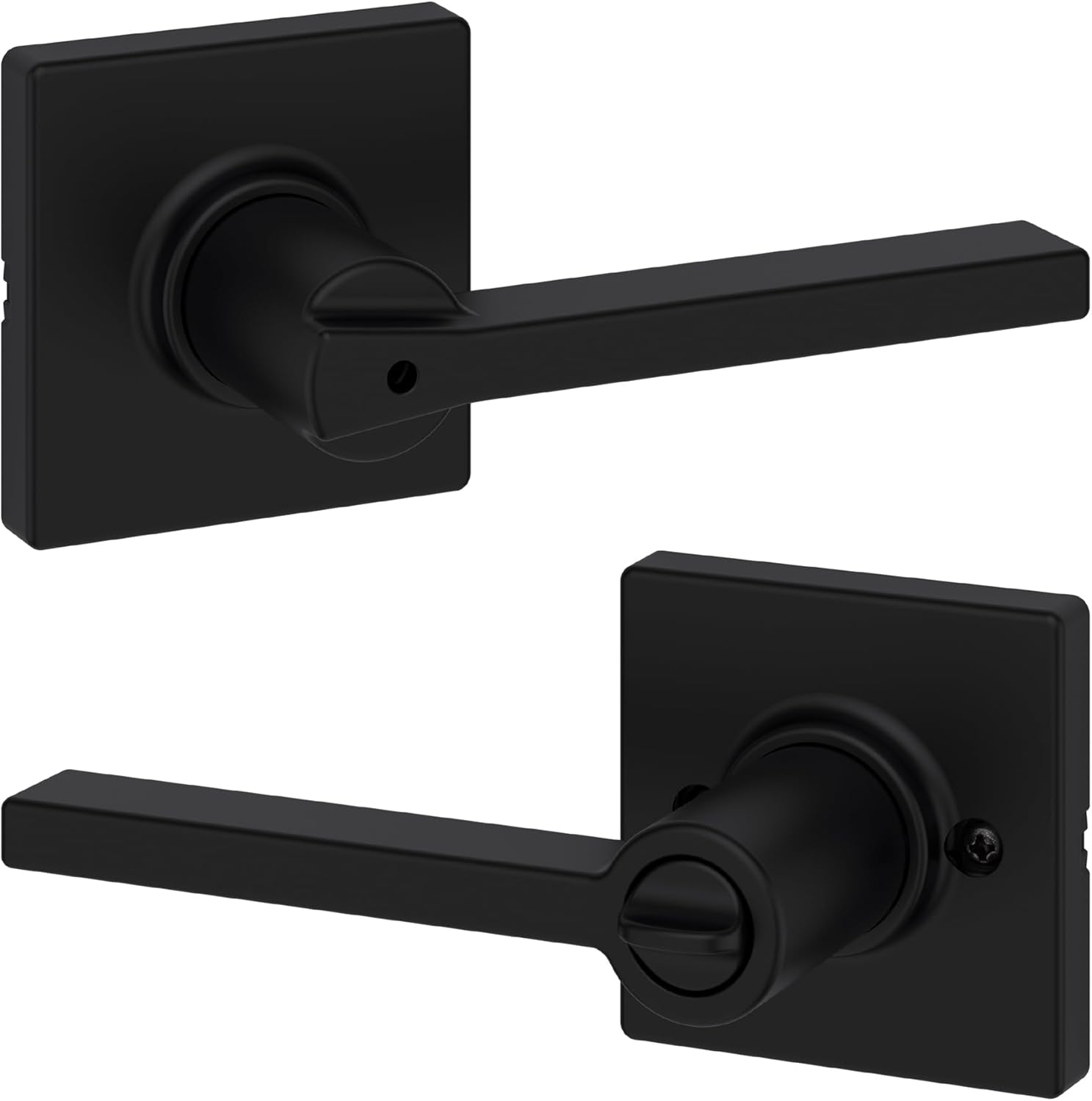 Kwikset Casey Interior Privacy Door Handle with Lock for Bedrooms