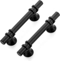 5 in Cabinet Pulls 30 Pack Matte Black - Sturdy Kitchen Handles