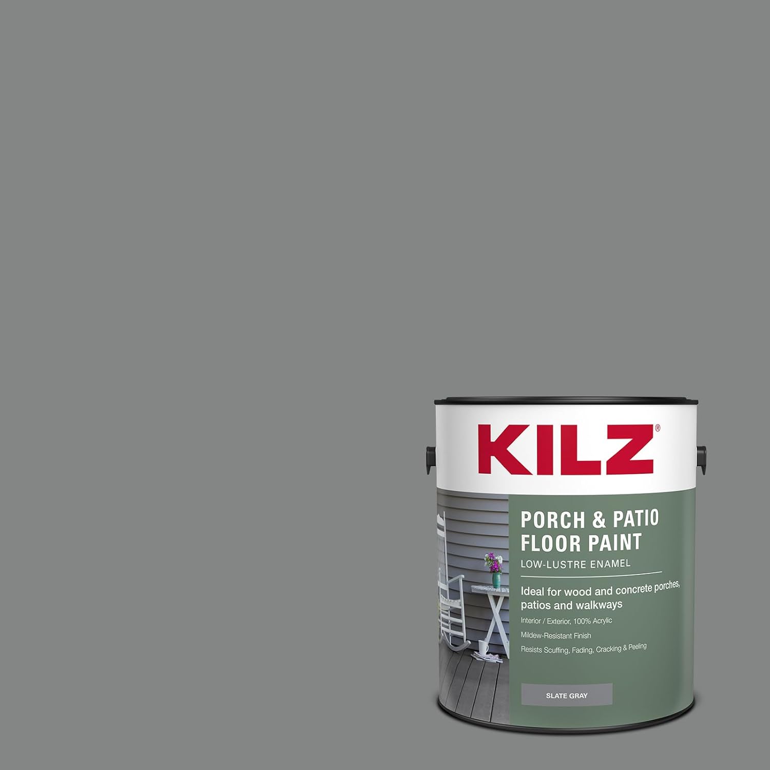 KILZ Low-Lustre Enamel Porch & Patio Paint for Durable Finish