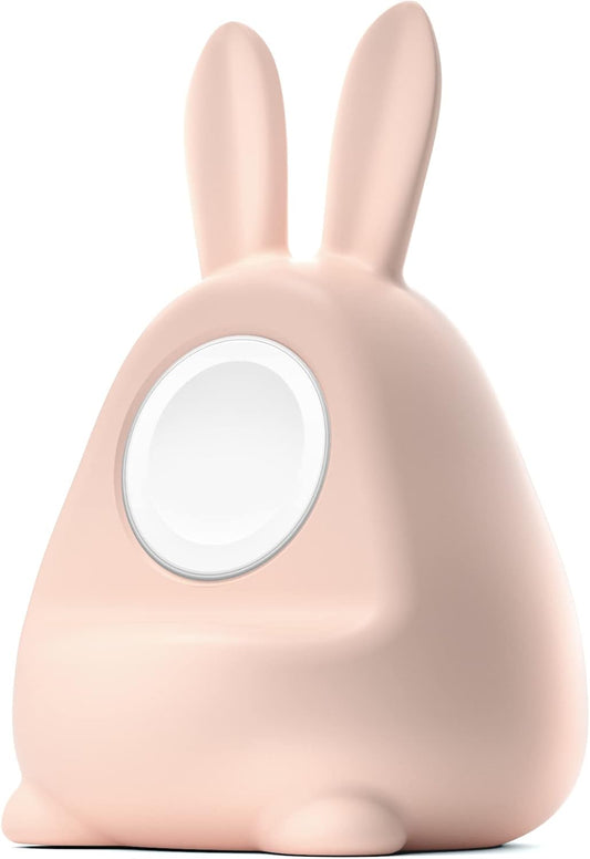 Pink Apple Watch Charger Stand - Night Stand Mode Support