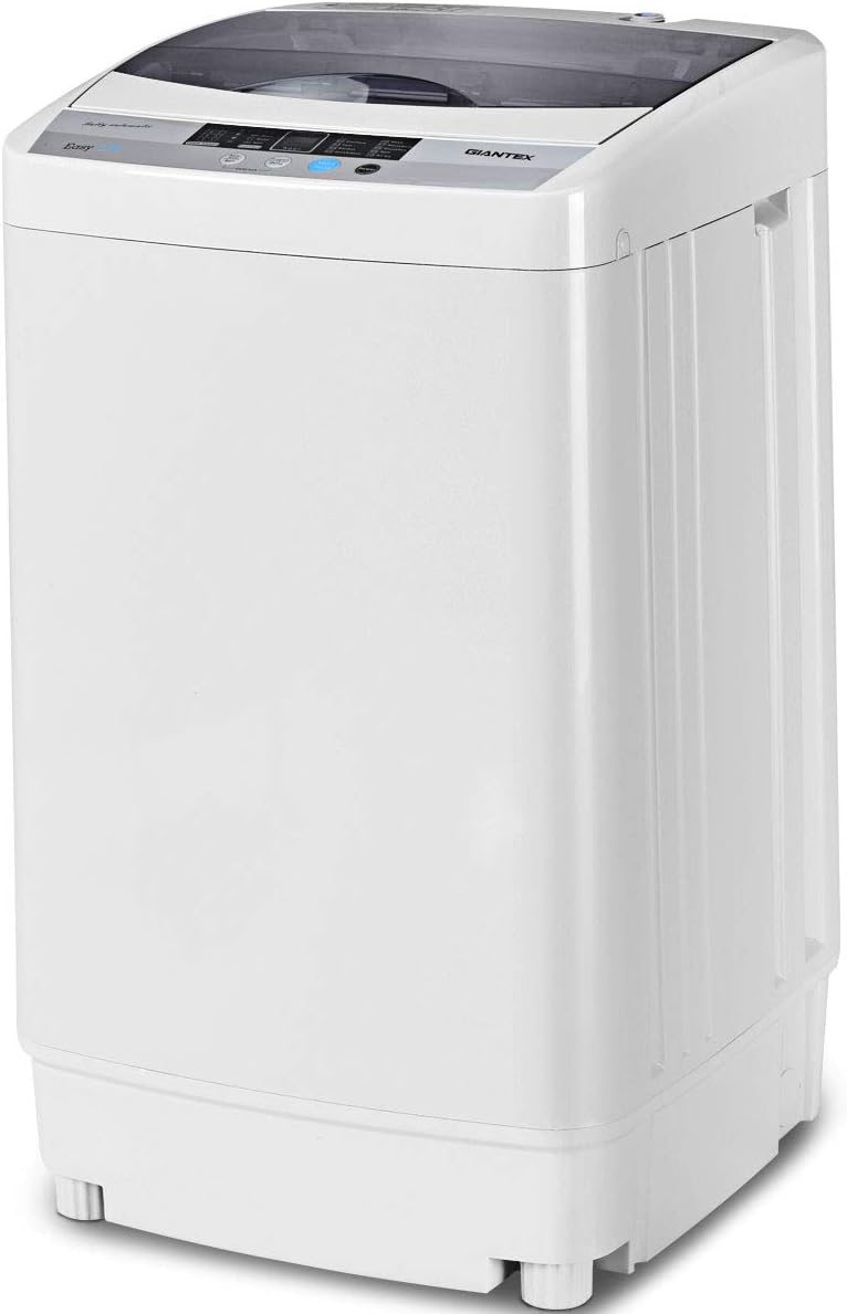 Giantex Full-Automatic Washing Machine with 10 Programs and 12 Lbs