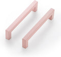 Ravinte 5 Inch Kitchen Square Cabinet Handles Pink Drawer Pulls - 30