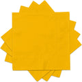 Vibrant Yellow Cocktail Napkins 80PCS - Ideal for Parties & Events