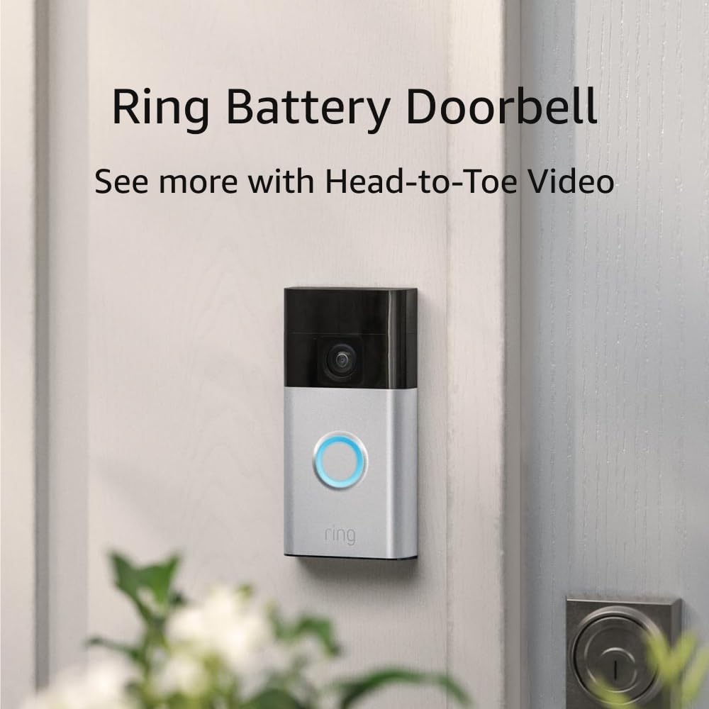 Ring Battery Doorbell- Live View, Two-Way Talk