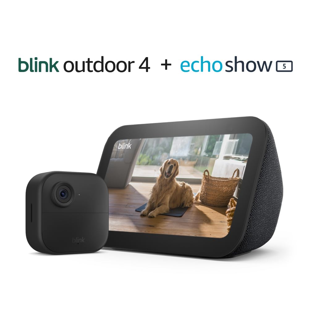 Blink Outdoor Camera System + Echo Show 5 Combo