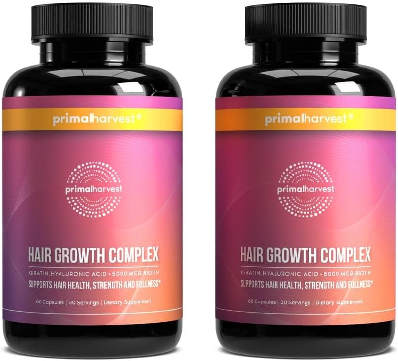 Primal Harvest Hair Growth Vitamins for Natural Hair Regrowth