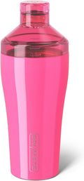 Neon Pink Cocktail Shaker 22oz Insulated Stainless Steel - Leakproof