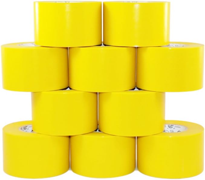 GGR Supplies T.R.U. EL-766AW Yellow Electrical Tape Pack of 10