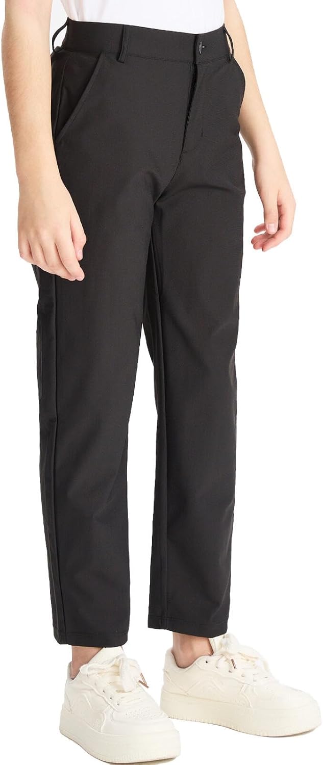 DEVOROPA Youth Boys Golf Pants Quick Dry Athletic Chino Style