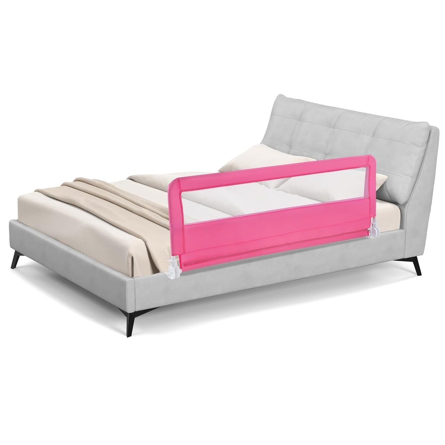 BABY JOY Bed Rails for Toddlers - 59-Inch Swing Down Guard