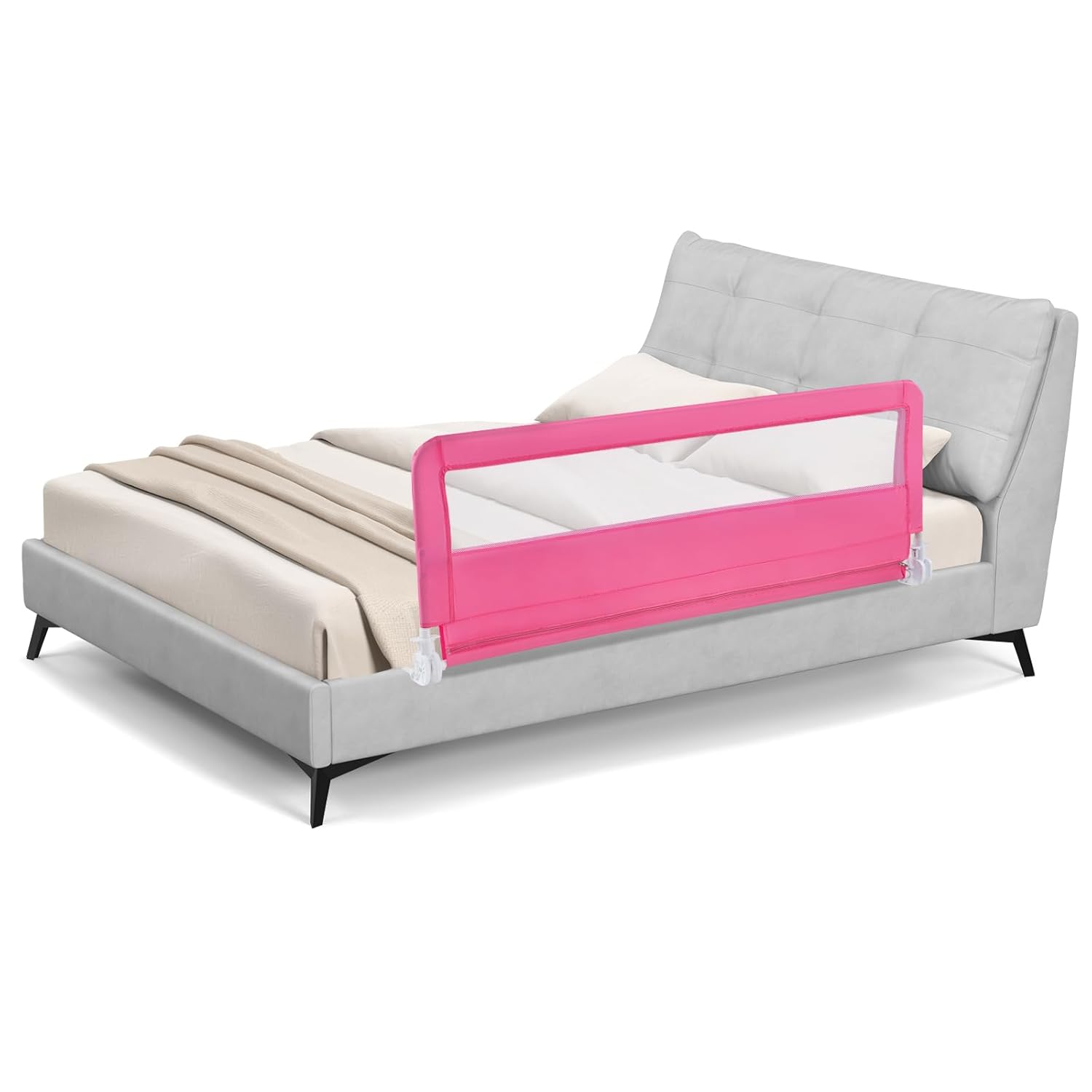 BABY JOY Bed Rails for Toddlers - 59-Inch Swing Down Guard
