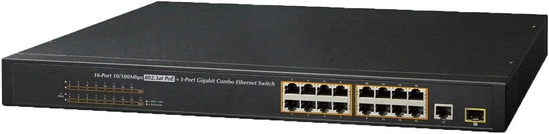 Lorex 16-Port PoE+ Switch for IP Cameras and NVR Systems