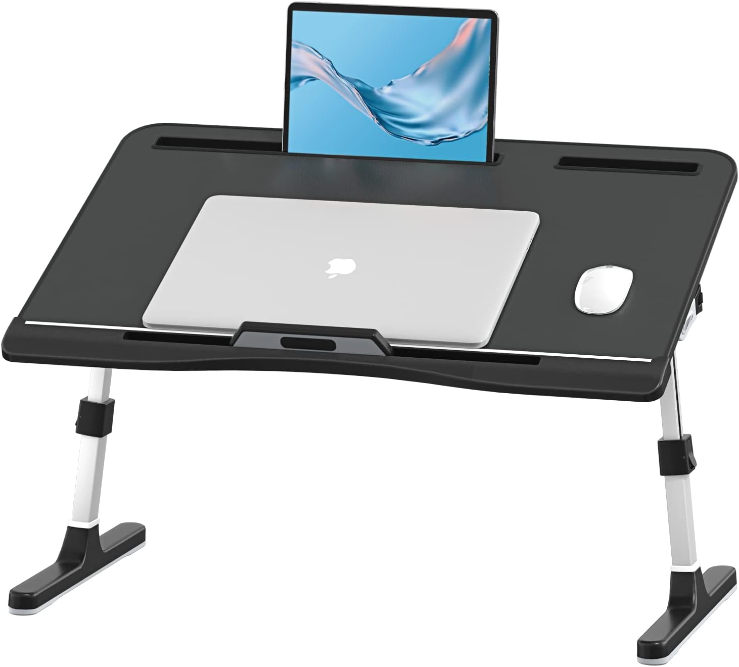 Adjustable Laptop Bed Tray Desk for Comfort and Convenience
