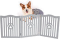 Wooden Free Standing Pet Gate for Small Dogs and Cats - Grey
