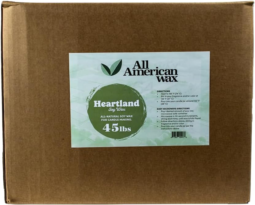 All American Wax Soy Wax Flakes for Candle Making Supplies
