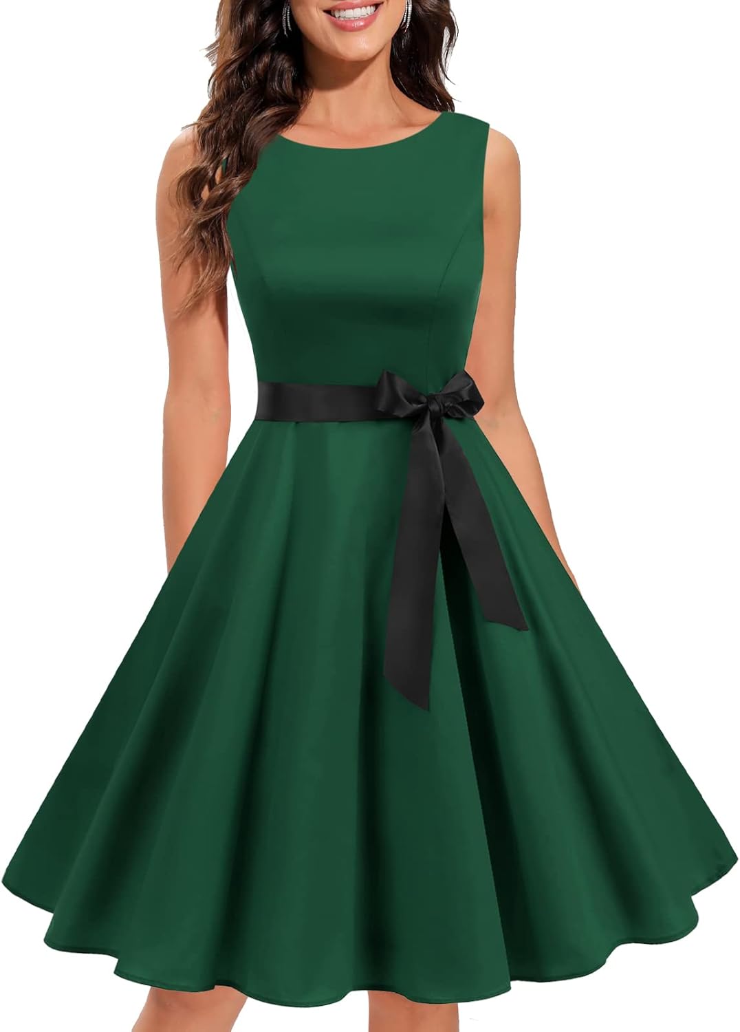 Vintage 1950s Rockabilly Tea Party Swing Dress for Women