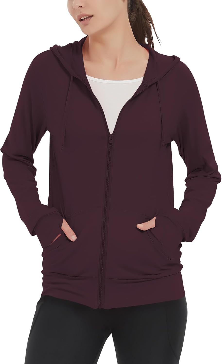 LETAOTAO Lightweight Zip Up Hoodie: Summer Comfort