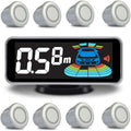 Backup Parktronic System Car Reverse with 8 Parking Sensors - Clear