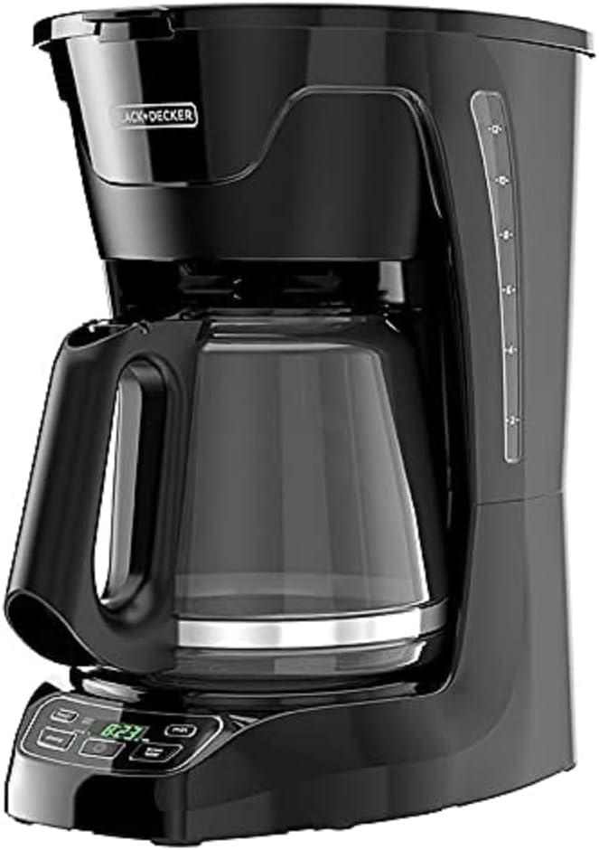 BLACK+DECKER 12-Cup Programmable Coffeemaker - Wake Up to Fresh Coffee!