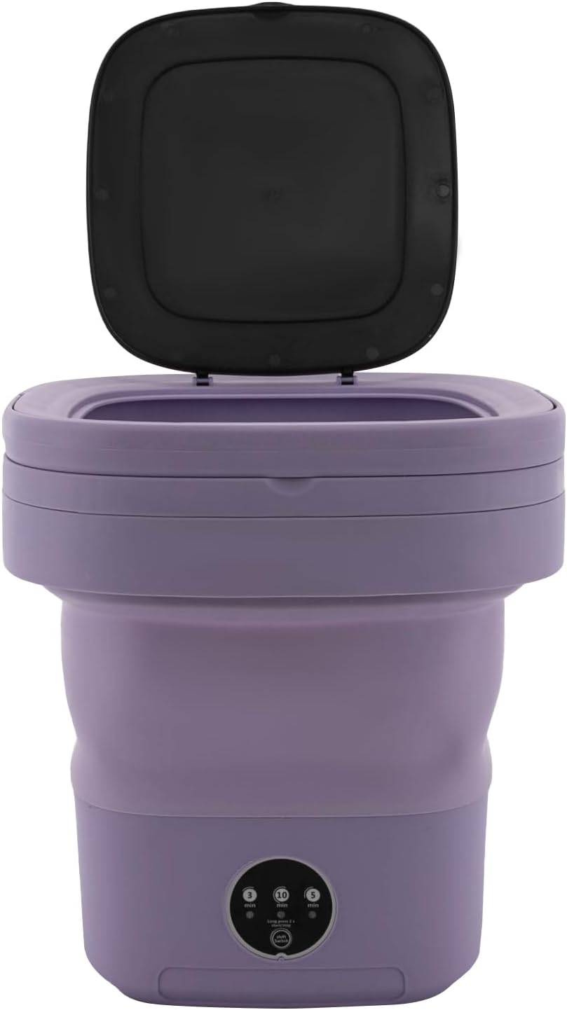 Compact Foldable 11L Laundry Machine for Travel & Small Spaces