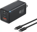 USB C Charger 65W 3-Port GaN Wall Charger - Fast, Foldable
