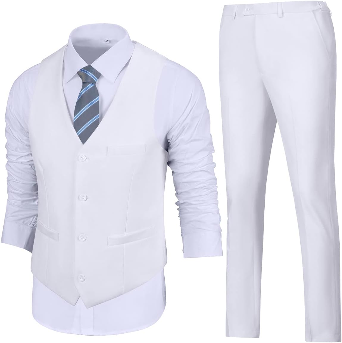 Mens Slim Fit 2 Piece Suit Set for Weddings and Formal Events