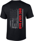 American Flag Disc Golf Dad Tee by Trenz Shirt Co.