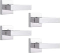 Probrico Square Interior Non-Turning Door Levers 4 Pack - Sleek Pull