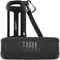 JBL FLIP 6 Portable Speaker Bundle with gSport Silicone Sleeve (Black)