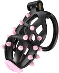Male Chastity Cage with Silicone Massage Points - Lightweight 5 Sizes
