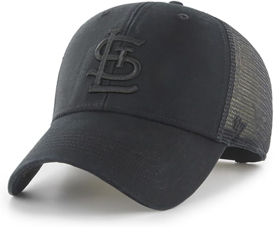 47 Brand MLB Unisex Black Team Logo Trucker Baseball Cap