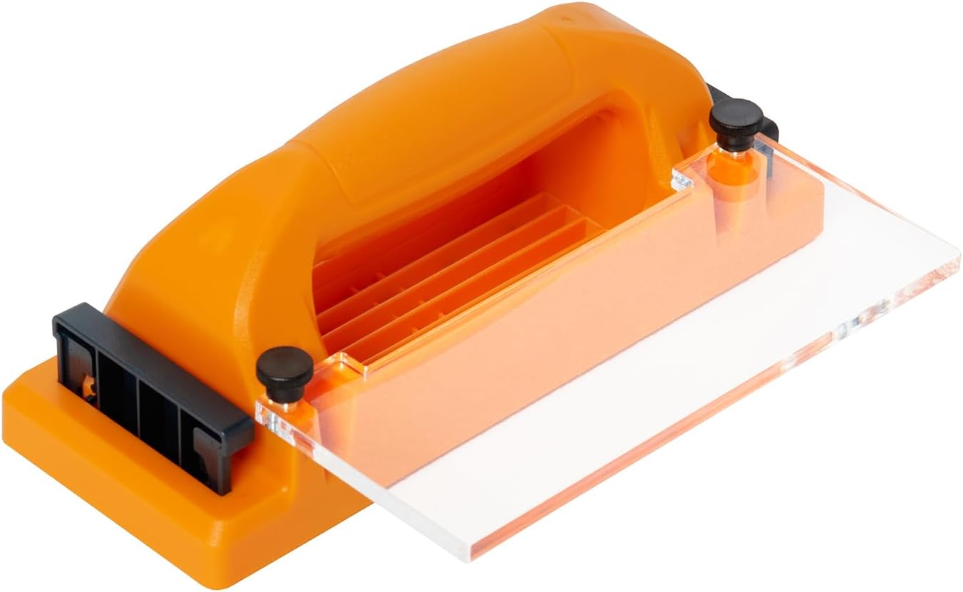 POWERTEC Grab Push Block with Deflector Guard for Woodworking