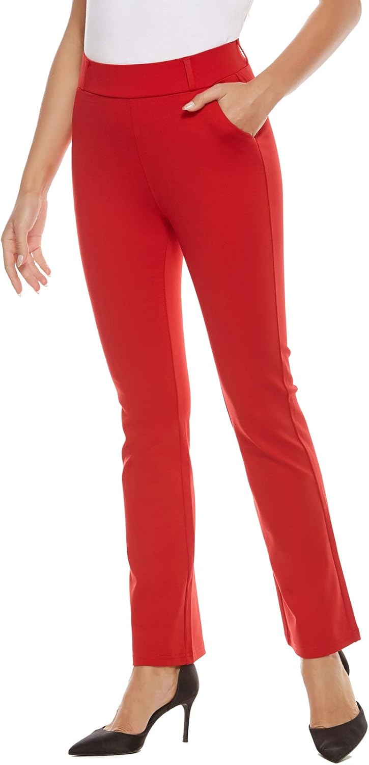 Women's Pull On Barely Bootcut Stretch Dress Pants Review