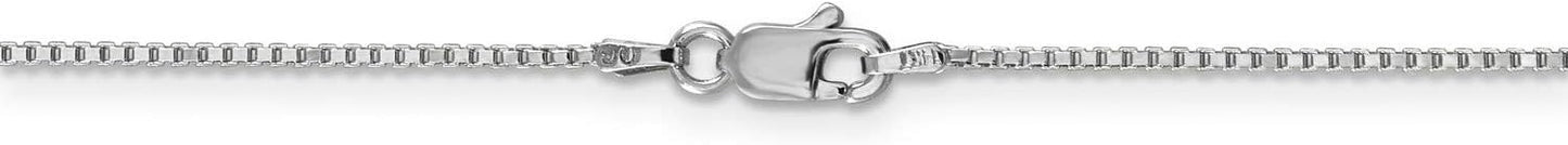 14k White Gold Classic Box Chain Necklace Bracelet or Anklet Review