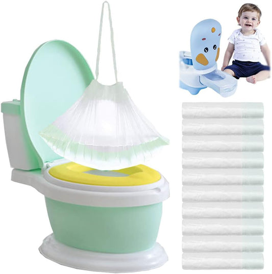 100-Pack Disposable Potty Liners - Mess-Free Training for Kids!