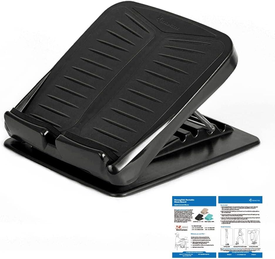 StrongTek Portable Slant Board for Calf Stretching & Rehab