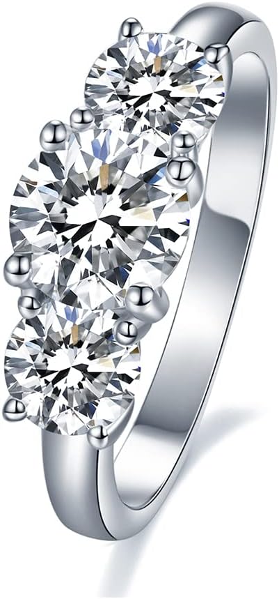 IMOLOVE Moissanite Wedding Band for Women - Elegant Eternity Ring