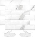 STICKGOO Subway Tile Peel and Stick Backsplash - Calacatta Look