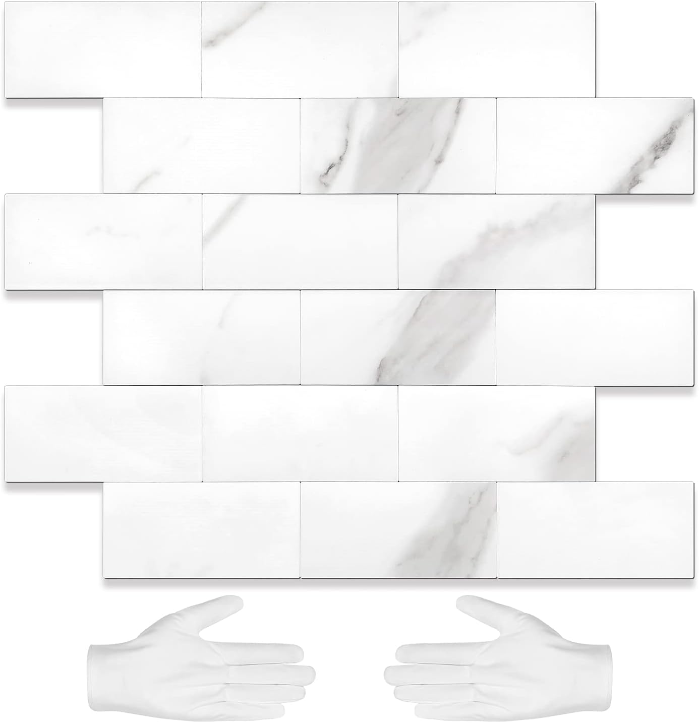 10-Sheet Subway Tile Peel and Stick Backsplash for Easy DIY
