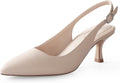 Slingback Kitten Heels for Women 2.5in Pointed Toe Pumps - Dress
