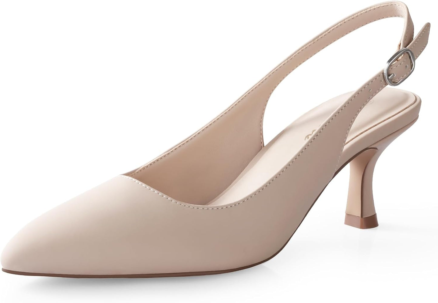 Slingback Kitten Heels Closed Pointed Toe Pumps for Women