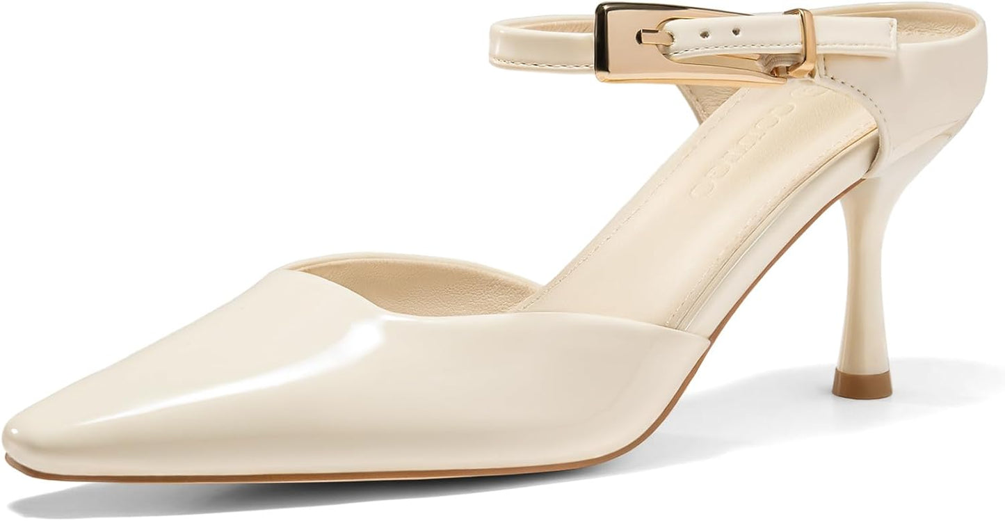Coutgo Womens High Heels Mules for Stylish Comfort and Versatility