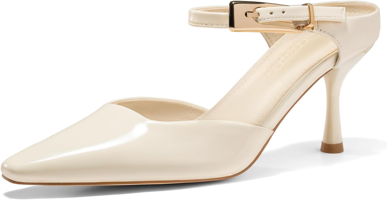 Coutgo Womens High Heels Mules for Stylish Comfort and Versatility